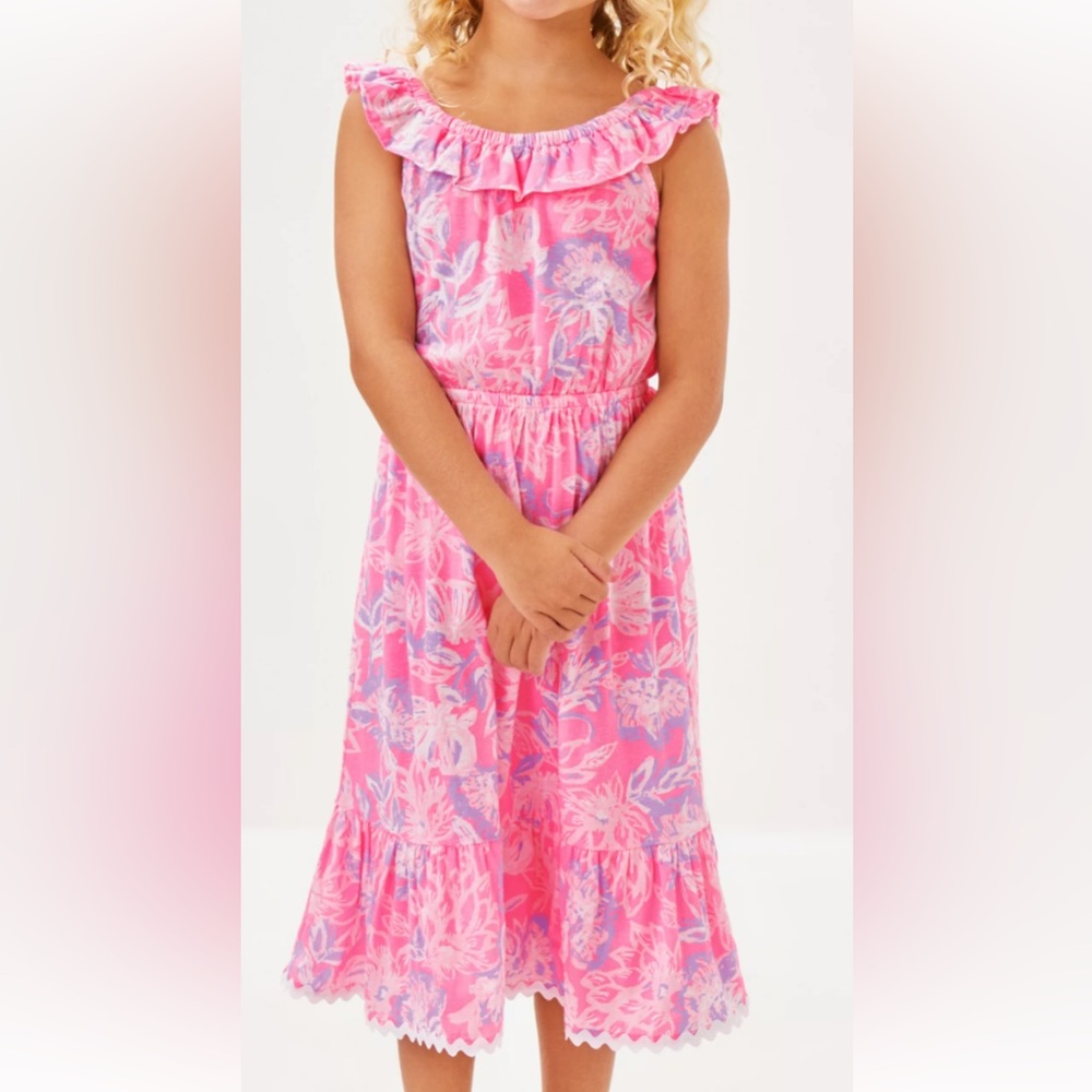 Lilly Pulitzer Girls Zetta Midi Dress Size XS (2-3)